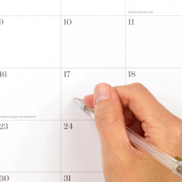 slide 2 of 7, 2024-2025 Cambridge Workstyle Academic Monthly Wall Calendar, 15"" X 12"", White, July 2024 To June 2025, 1606-707A, 1 ct