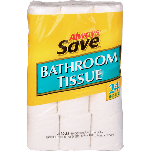 slide 1 of 1, Always Save Bath Tissue, 1 ct