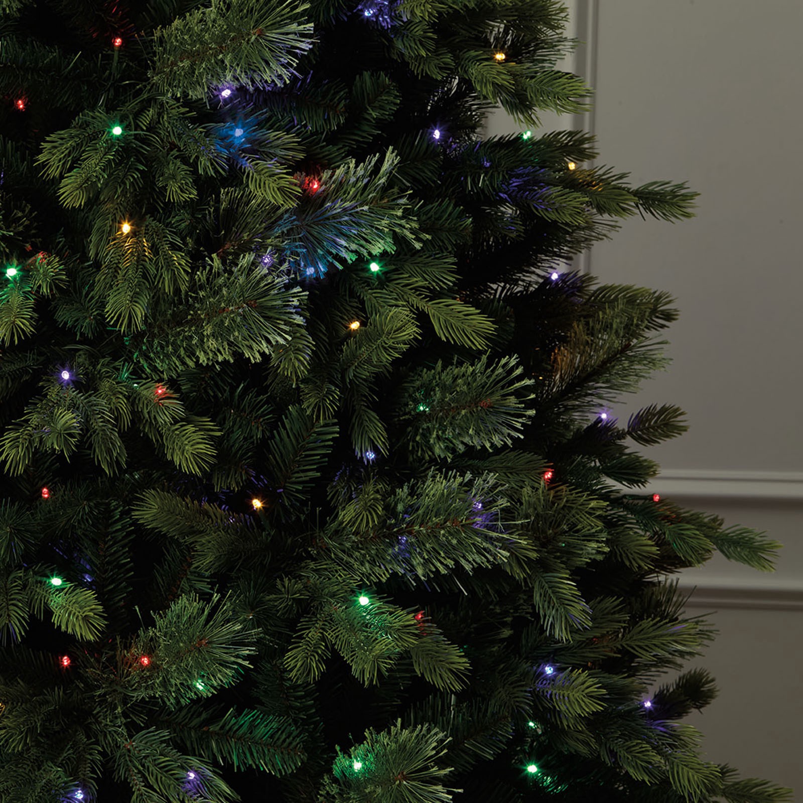 slide 4 of 7, 7.5ft. Pre-Lit Hunter Spruce Artificial Christmas Tree, Color Changing Led Lights By Ashland, 7.5 ft