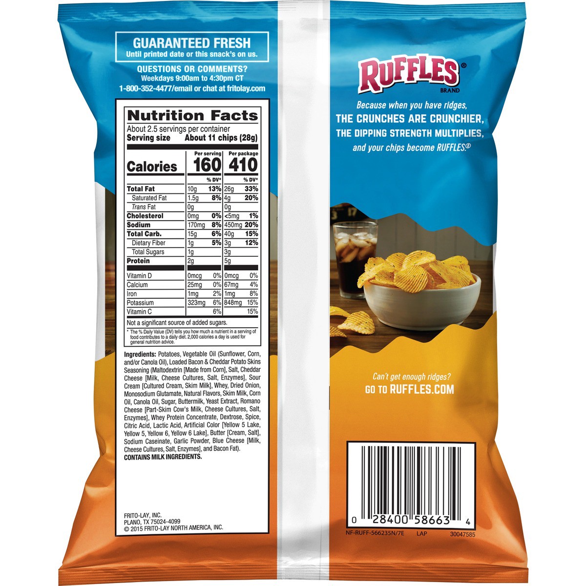 slide 7 of 7, Ruffles Potato Chips, 2.62 oz