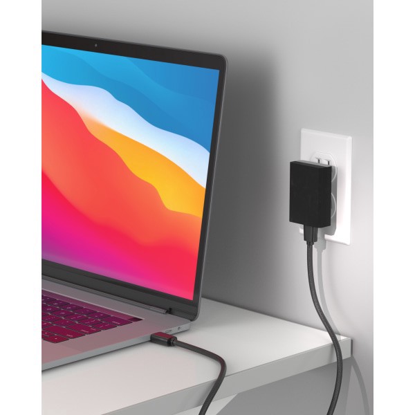 slide 6 of 7, Einova Sirius 65-Watt Usb-C Universal Charger, Black, Pabk65.01, 1 ct