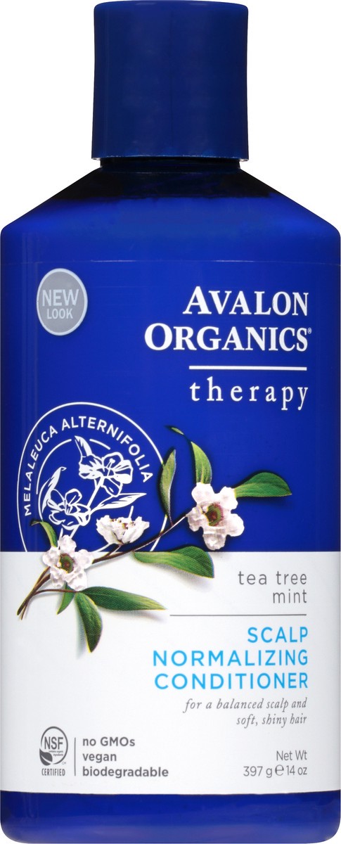 slide 3 of 10, Avalon Organics Therapy Tea Tree Mint Scalp Normalizing Conditioner 14 oz. Bottle, 14 oz