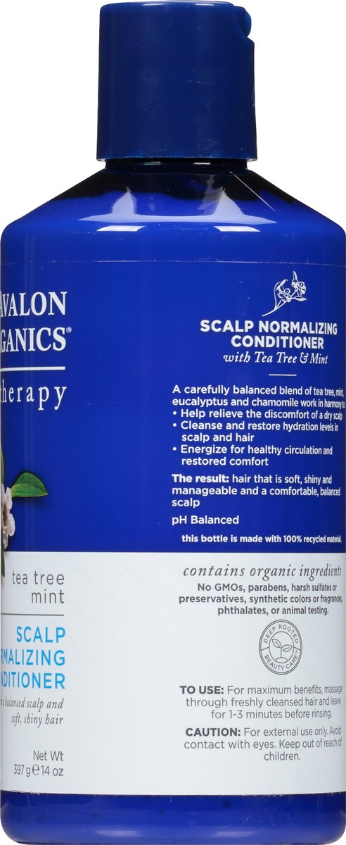 slide 5 of 10, Avalon Organics Therapy Tea Tree Mint Scalp Normalizing Conditioner 14 oz. Bottle, 14 oz