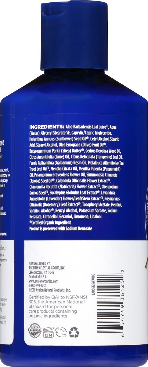 slide 6 of 10, Avalon Organics Therapy Tea Tree Mint Scalp Normalizing Conditioner 14 oz. Bottle, 14 oz