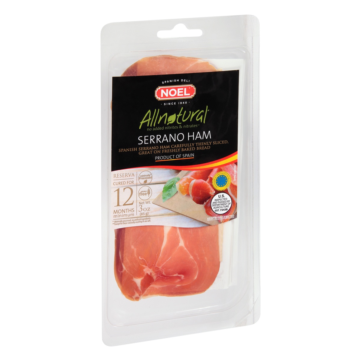 Noel All Natural Serrano Sliced Ham 3 oz | Shipt How Many Slices Of Ham Is 3 Oz