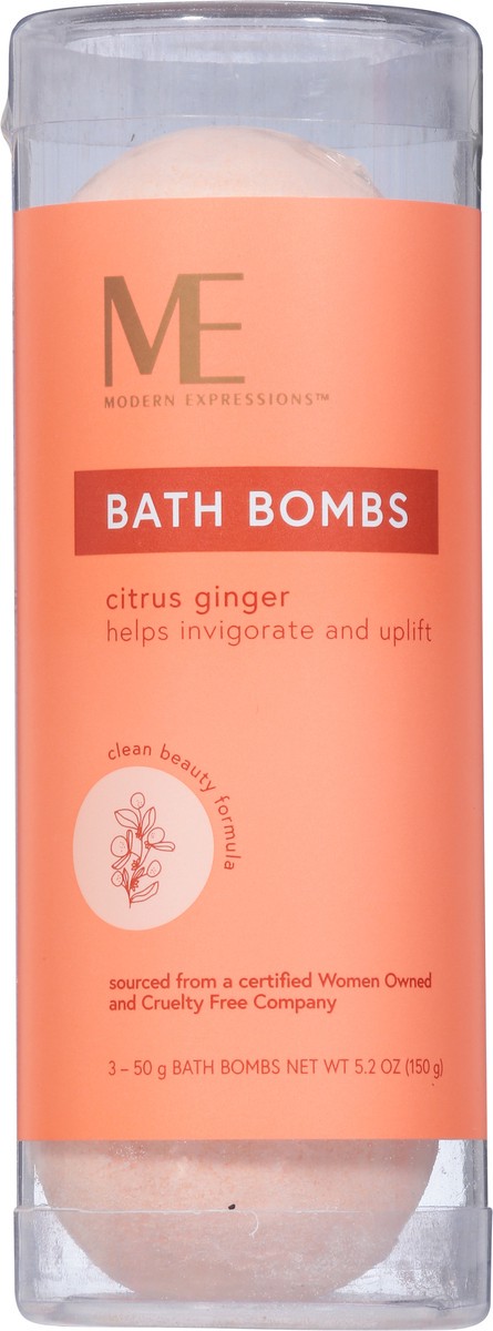 slide 9 of 10, Modern Expressions Citrus Ginger Bath Bombs 3 - 50 g Bath Bombs, 3 ct