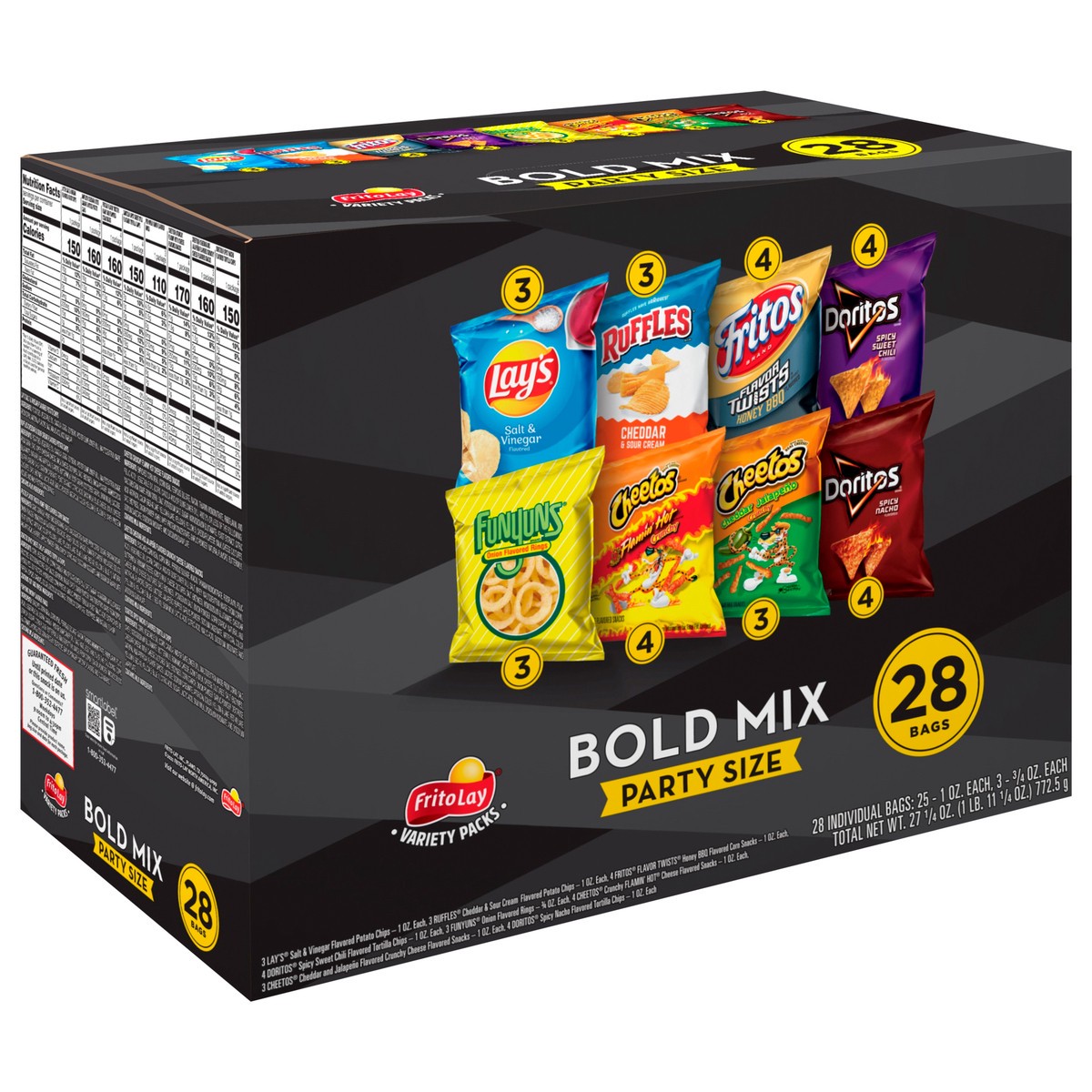 slide 9 of 11, Frito-Lay Variety Packs Party Size Bold Mix Snacks 28 ea Box, 28 ct