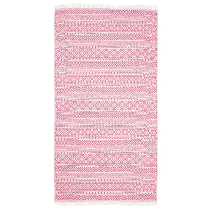 slide 1 of 1, Linum Home Textiles Sea Breeze Pestemal Beach Towel - Pink, 1 ct