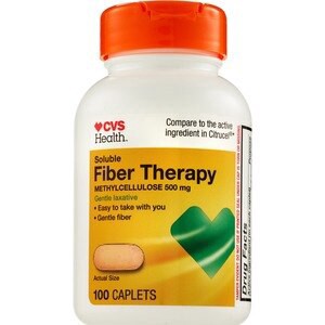 slide 1 of 1, Cvs Health Soluble Fiber Therapy Caplets, 100 Ct, 100 ct