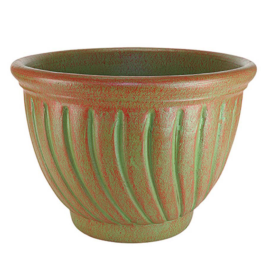slide 1 of 1, PR Imports Reddish Spiral Planter, 20 in