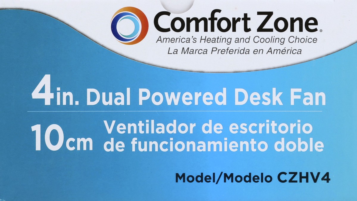 slide 2 of 4, Comfort Zone Dual Powered High Velocity Fan, 1 ct