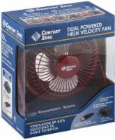 slide 1 of 4, Comfort Zone Dual Powered High Velocity Fan, 1 ct