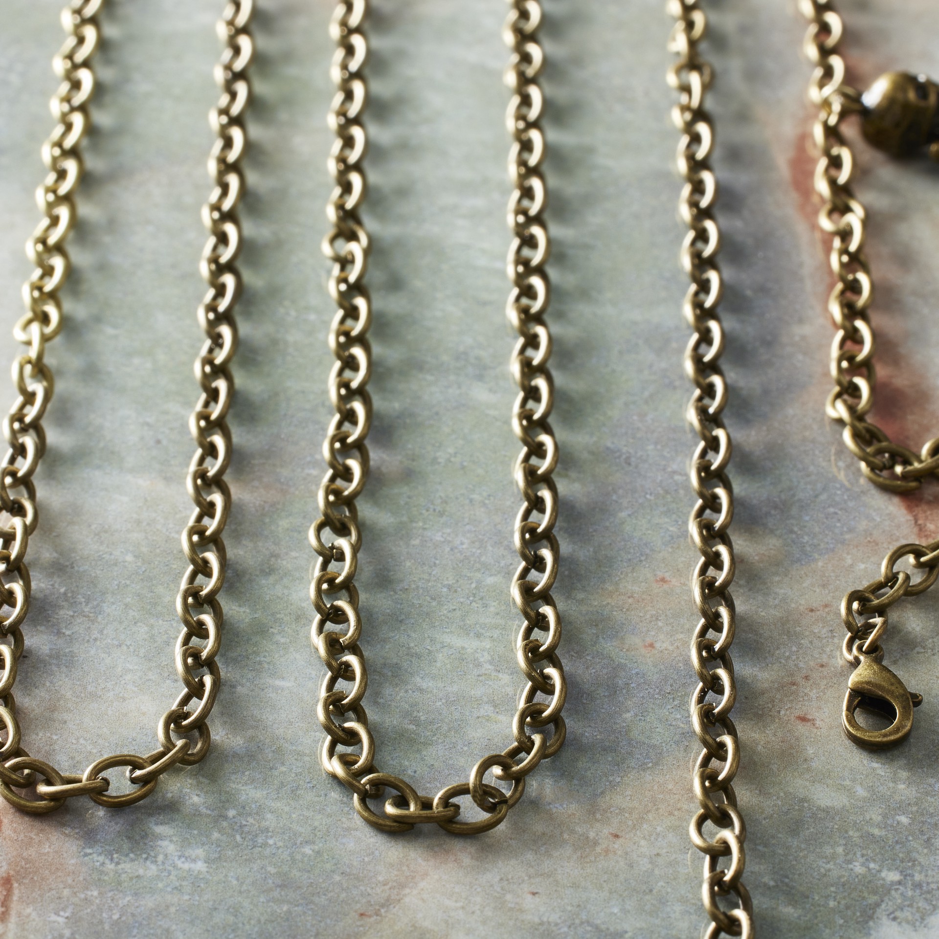 slide 2 of 3, Oxidized Brass Cable Necklace Set By Bead Landing, 40.6 cm