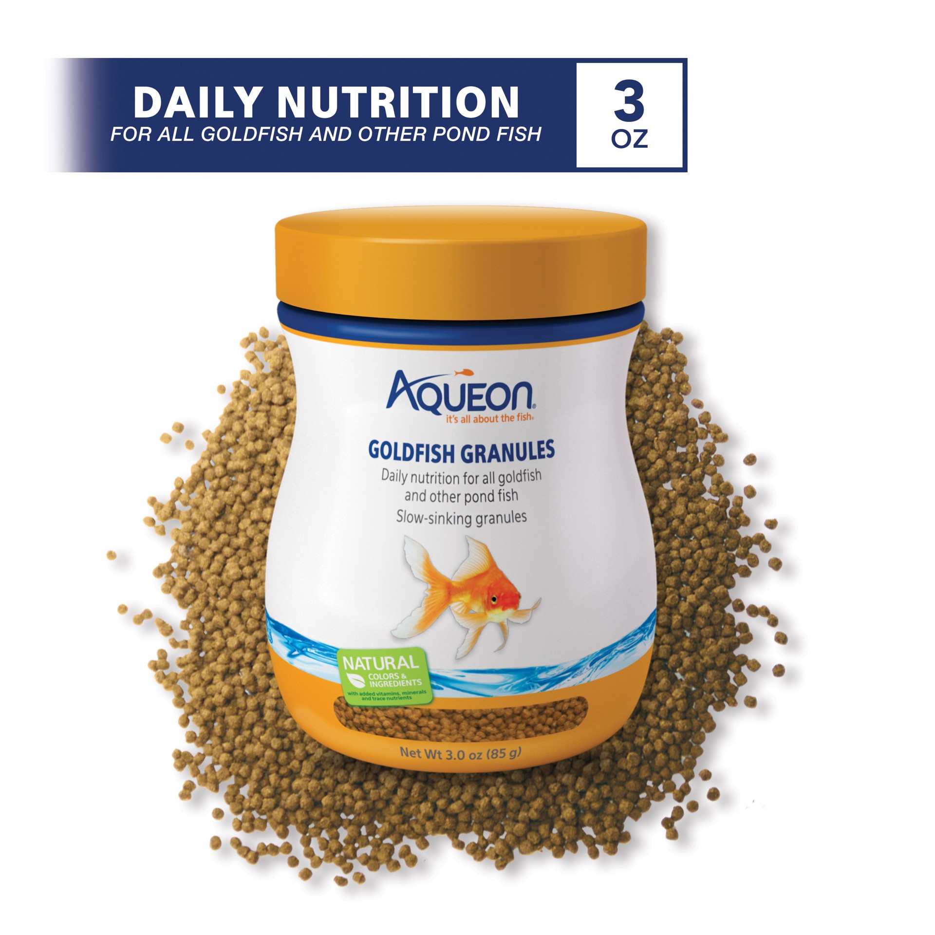 slide 7 of 7, Aqueon Goldfish Granules 3 Ounces, 1 ct