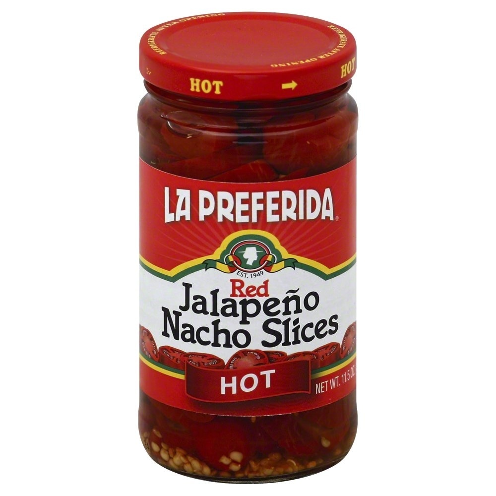 slide 1 of 1, La Preferida Red Hot Jalapeno Nacho Slices, 11.5 oz