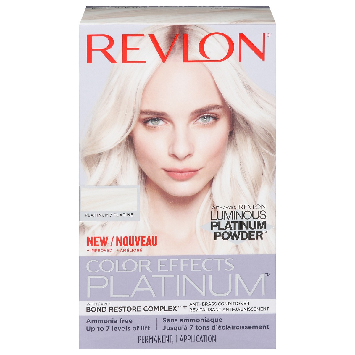 slide 1 of 9, Revlon Permanent Platinum Hair Color 1 ea, 1 ct