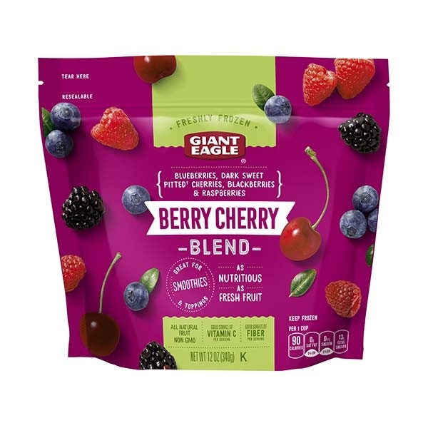 slide 1 of 1, Giant Eagle Frozen Berry Cherry Blend, 12 oz