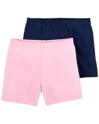 Carter's Kid 2-Pack Tumbling Shorts Pink/Navy 12