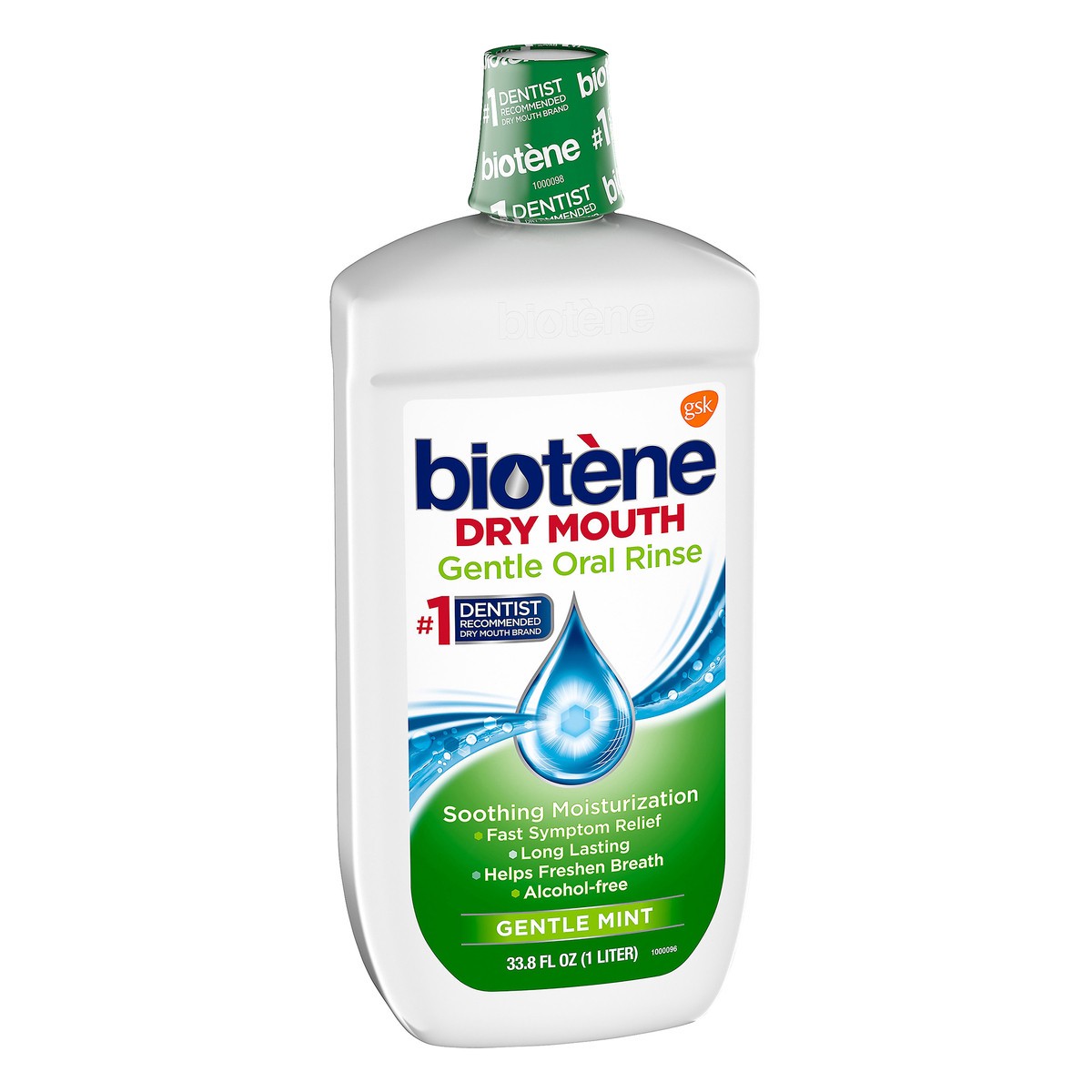 slide 7 of 11, Biotène Dry Mouth Gentle Mint Oral Rinse 33.8 oz, 33.8 oz