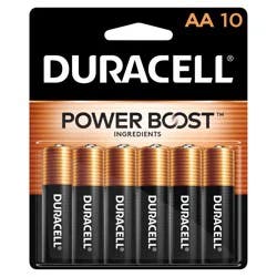 Duracell Coppertop AA Alkaline Batteries, 10/Pack
