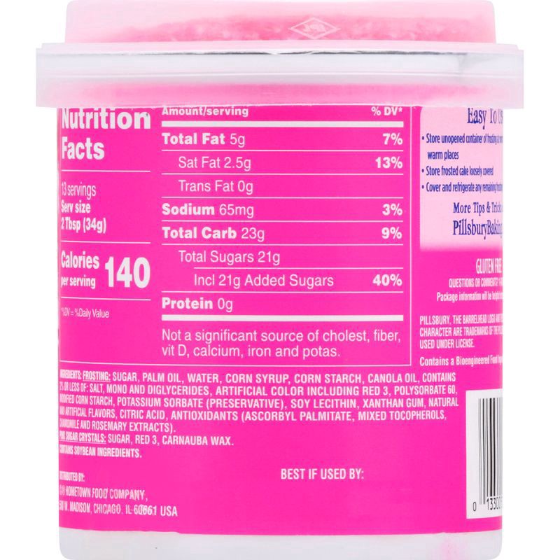 slide 2 of 6, Pillsbury Baking Funfetti Hot Pink Vanilla Frosting -15.6oz, 15.6 oz