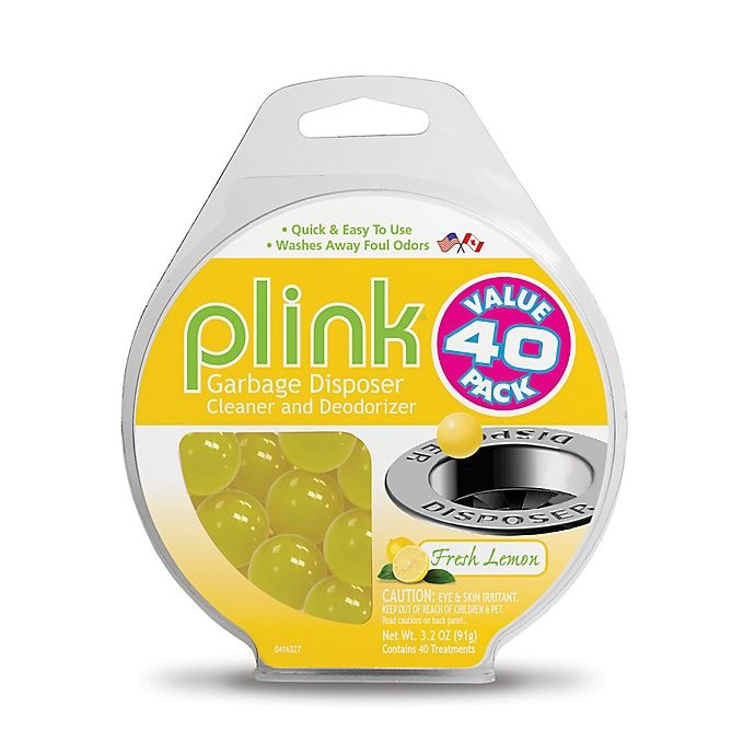 slide 1 of 1, Plink Lemon-Scented Garbage Disposal Cleaner and Deodorizer, 40 ct