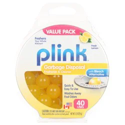 Plink Garbage Disposal Fresh Lemon Freshener & Cleaner with Bleach Alternative Value Pack 40 ea