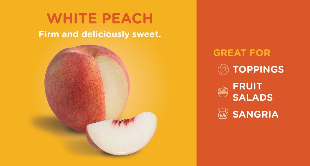 slide 2 of 2, Large White Flesh Peach 1 ea, 1 ct