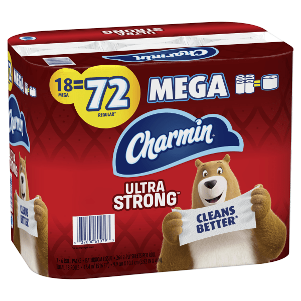 slide 2 of 5, Charmin Toilet Paper Ultra Strong 264 Sheets Per Roll, 18 ct