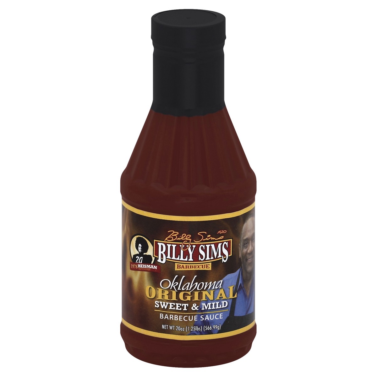 slide 2 of 3, Billy Sims Oklahoma Original Sweet & Mild BBQ Sauce, 20 oz