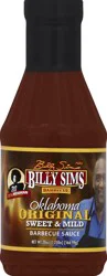 Billy Sims Oklahoma Original Sweet & Mild BBQ Sauce