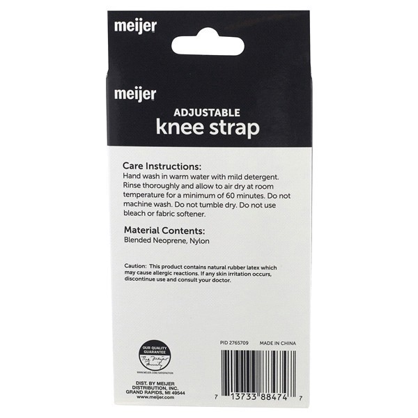 slide 4 of 5, Meijer Adjustable Knee Strap Brace,One Size, 1 ct