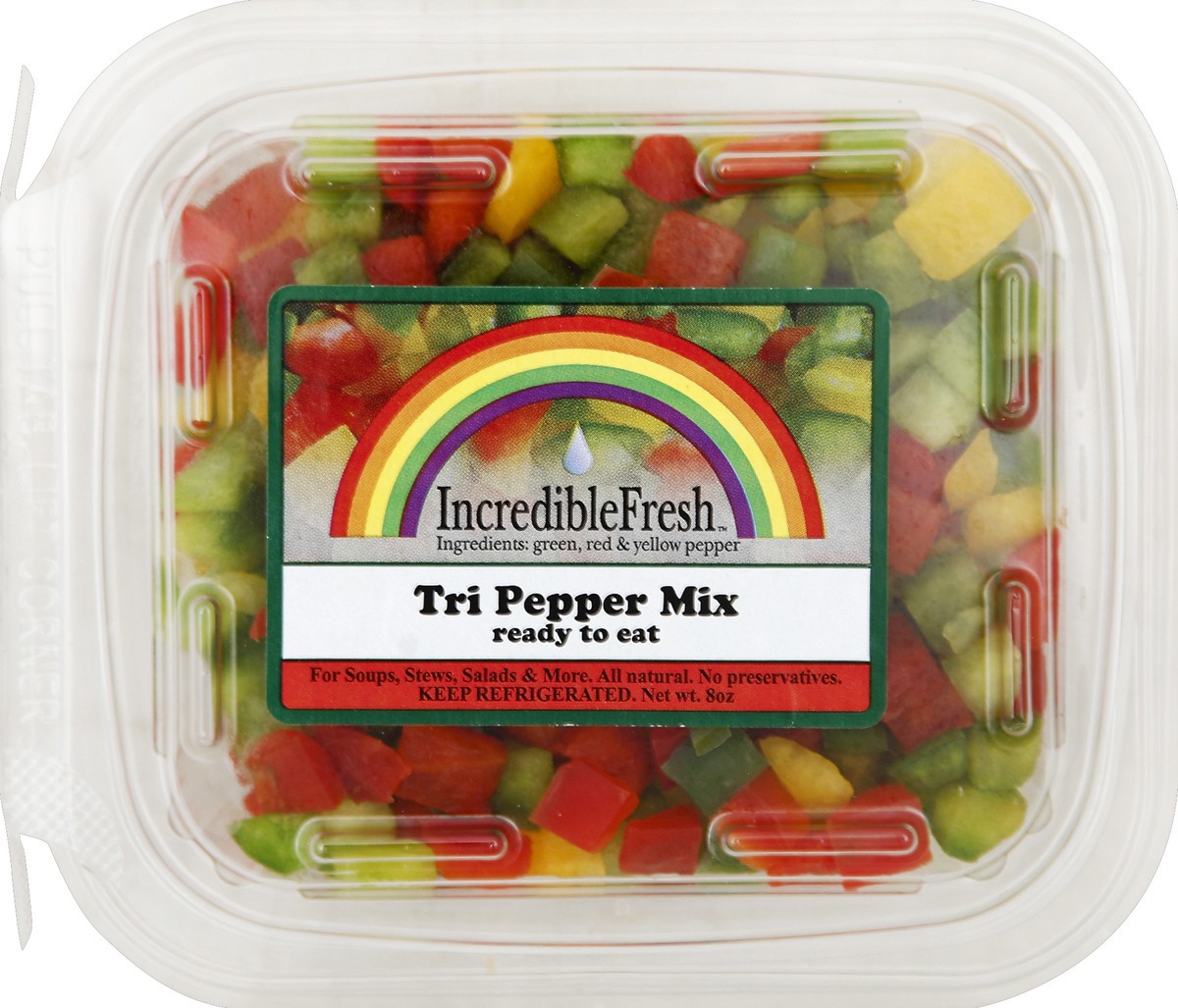 slide 1 of 4, IncredibleFresh Tri Pepper Mix 8 oz, 8 oz