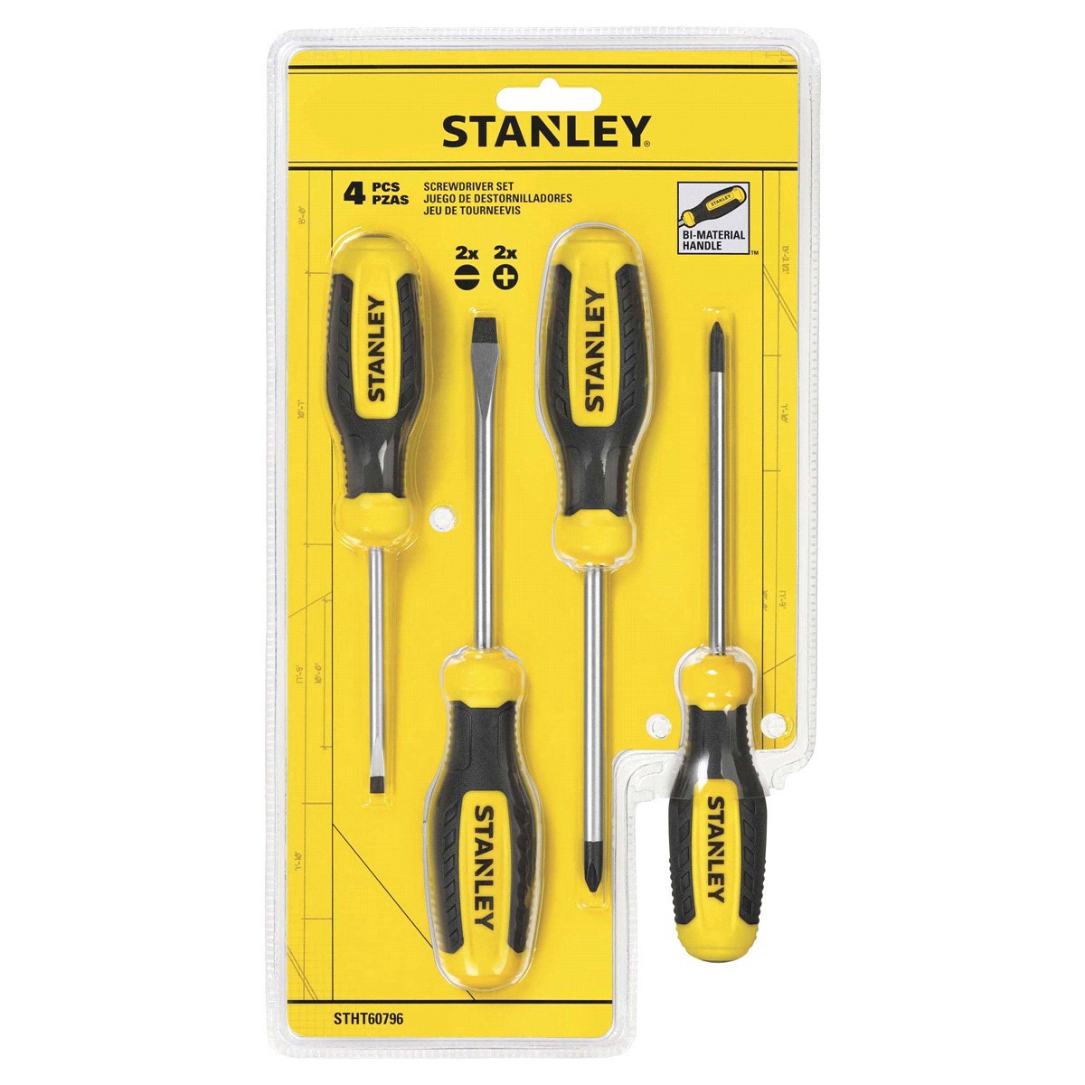 slide 1 of 5, Stanley Screwdriver Set, 4 ct