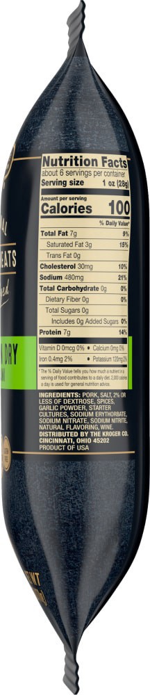 slide 3 of 6, Private Selection Artisanal Dry Aged Cured Chorizo Style Salami, 6 oz