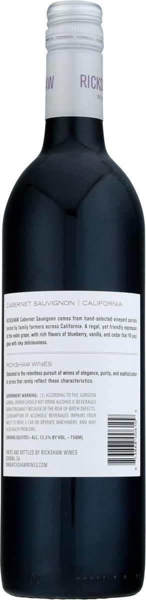 slide 5 of 12, Rickshaw California Cabernet Sauvignon 750 ml Bottle, 750 ml