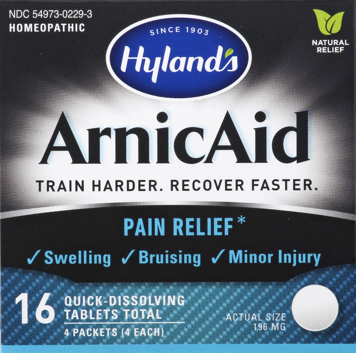 slide 8 of 9, Hyland's Quick-Dissolving Tablets 196 mg ArnicAid 16 ea, 16 ct