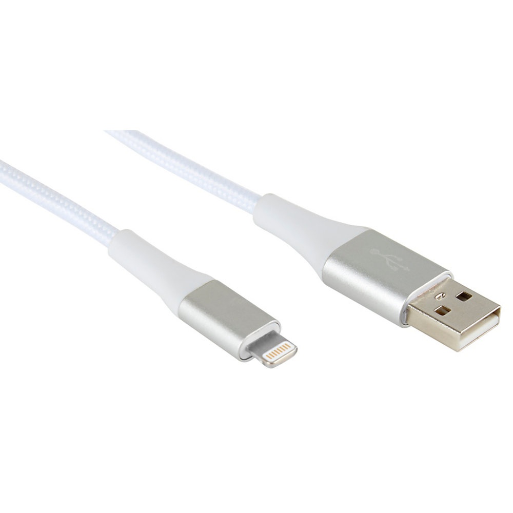 slide 1 of 1, Ativa Lightning To Usb Type-A Cable, 6', White, 45402, 1 ct