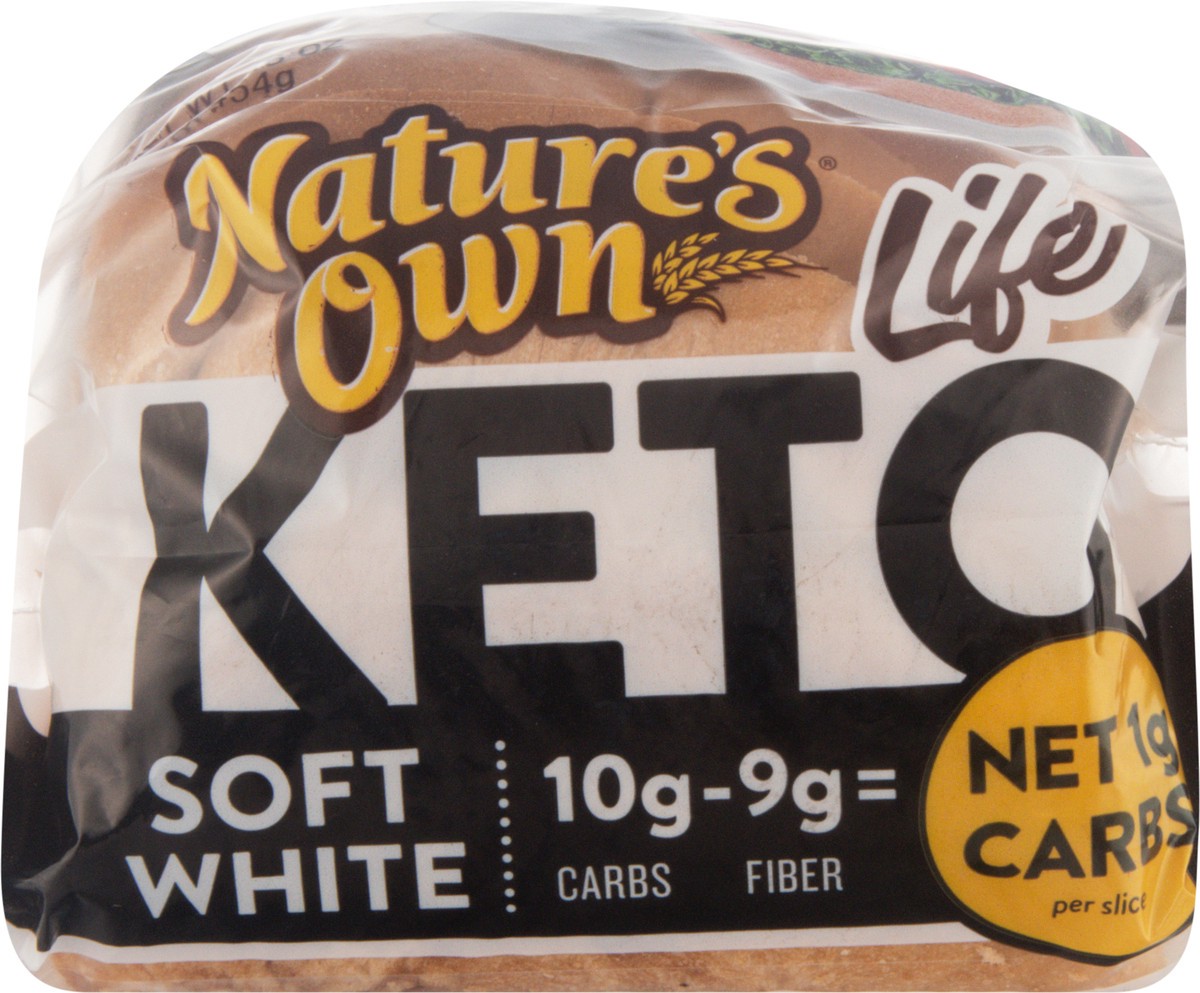 slide 6 of 9, Nature's Own Life Keto Soft White Bread, Net 1 Carb Sliced White Keto Bread, 16 oz Loaf, 16 oz
