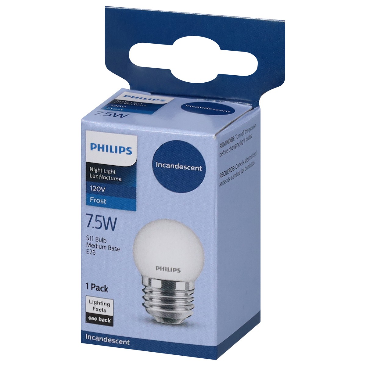 slide 9 of 13, Philips 7.5 Watts Frost Night Light Incandescent Light Bulb 1 ea, 1 ct