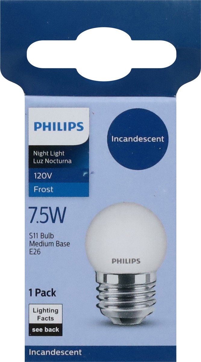 slide 4 of 13, Philips 7.5 Watts Frost Night Light Incandescent Light Bulb 1 ea, 1 ct