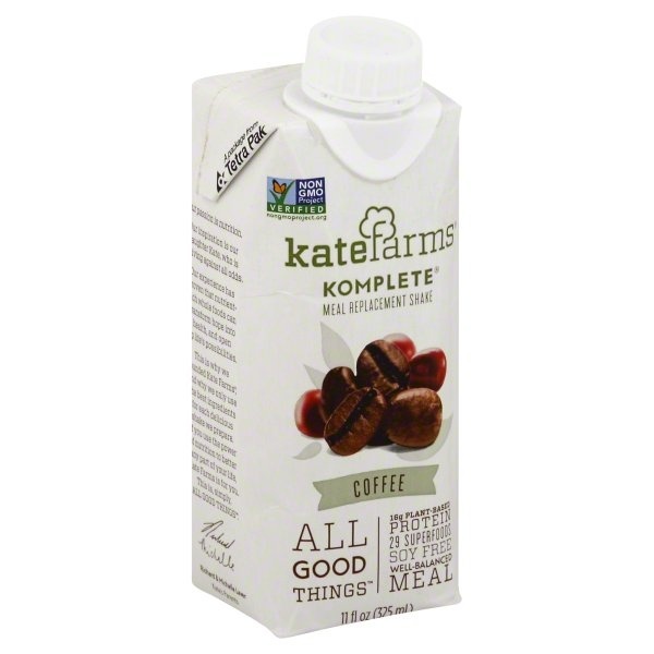 slide 1 of 1, Kate Farms Komplete Meal Replacement Shake Coffee, 11 fl oz