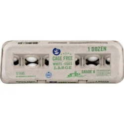 Giant Cage Free Large White Eggs