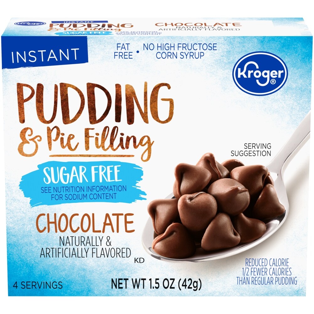slide 1 of 1, Kroger Sugar Free Chocolate Pudding & Pie Filling, 1.5 oz