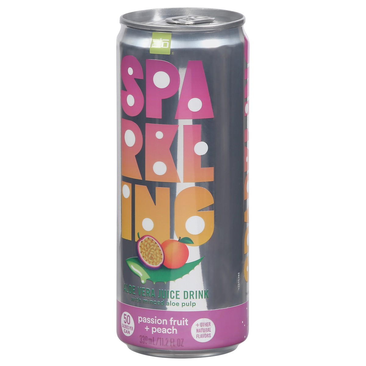 slide 4 of 9, ALO Juice Aloe Sparkling Passionfruit Peach- 11.2 fl oz, 11.2 fl oz