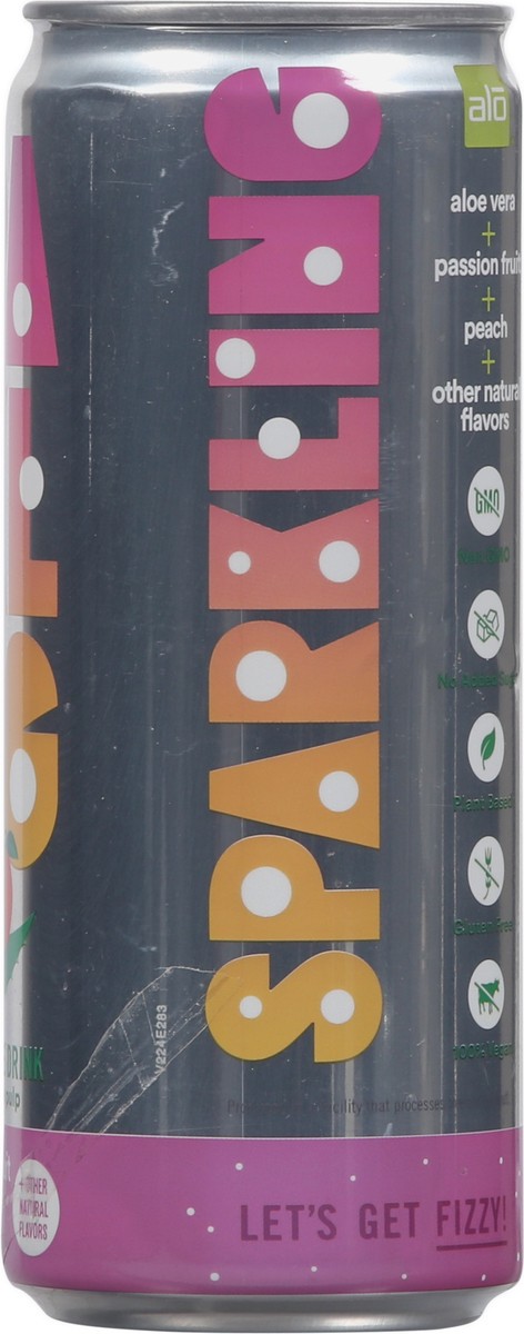slide 6 of 9, ALO Juice Aloe Sparkling Passionfruit Peach- 11.2 fl oz, 11.2 fl oz