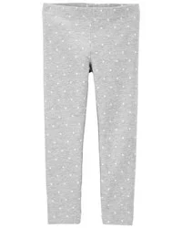 Carter's Baby Polka Dot Leggings Heather 12M