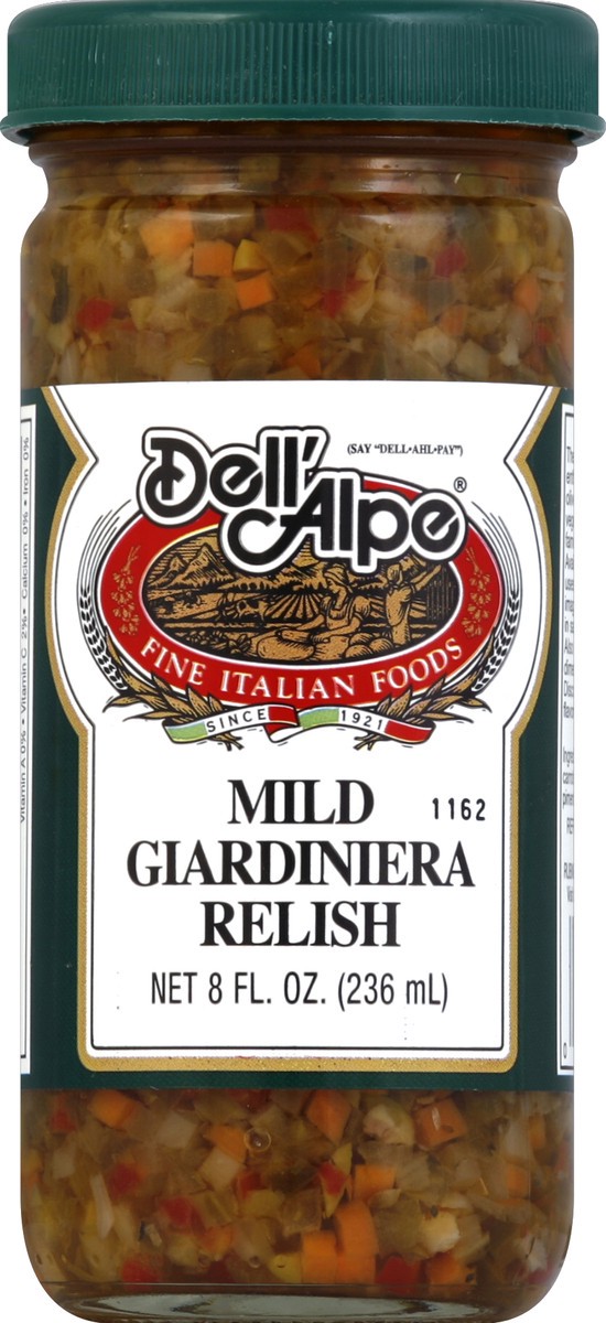 slide 2 of 2, Dell'Alpe Relish 8 oz, 8 oz