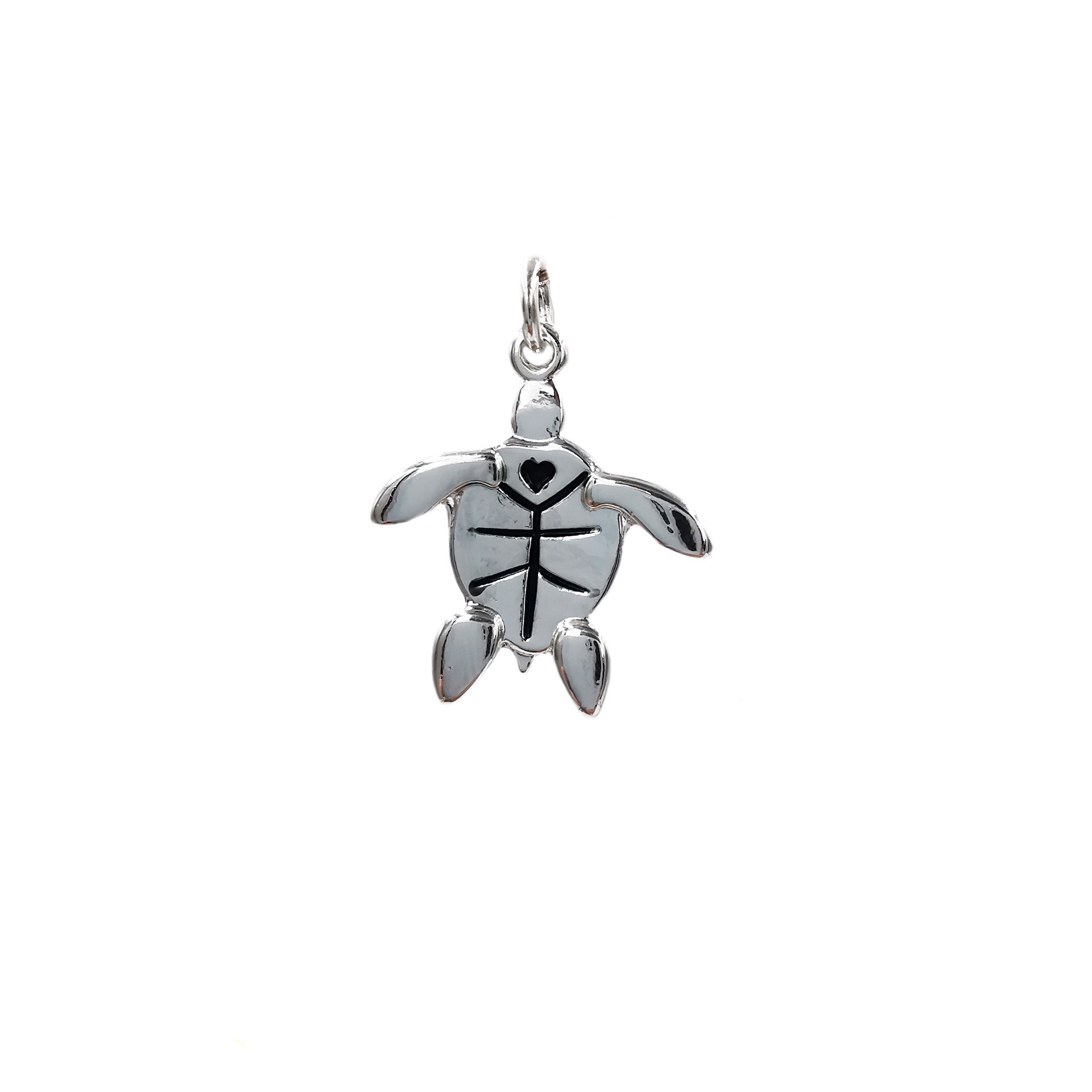 slide 2 of 4, Charmalong Antique Silver Plated Turtle Charm By Bead Landing, 0.87 in x 0.85 in x 0.22 in