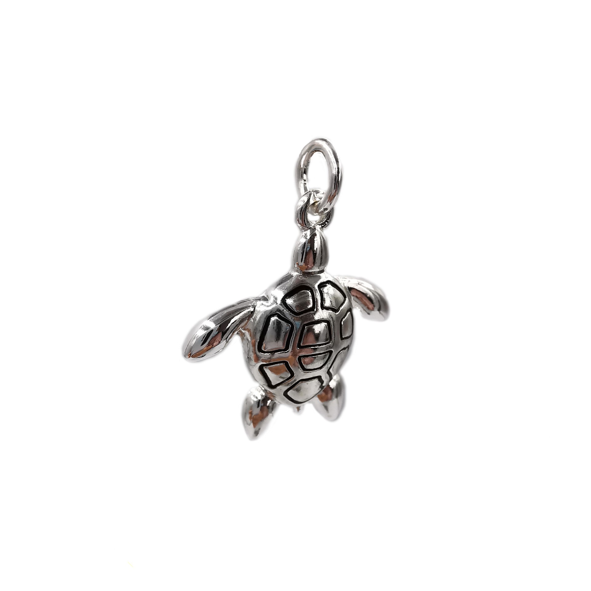 slide 3 of 4, Charmalong Antique Silver Plated Turtle Charm By Bead Landing, 0.87 in x 0.85 in x 0.22 in